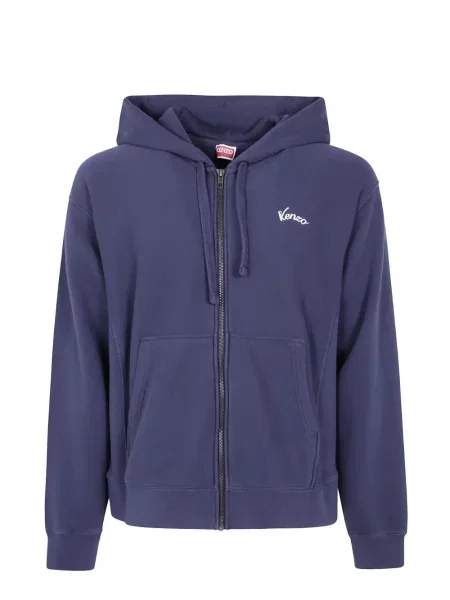Mikina s kapucňou Kenzo modrá