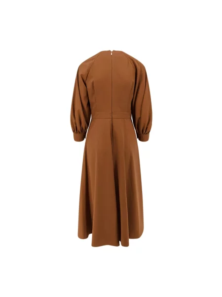 Sukienka maxi Max Mara brązowa