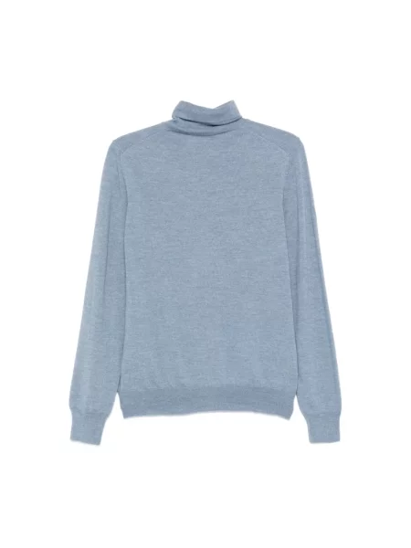 Sweter Tagliatore wełniany niebieski