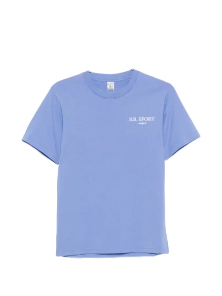 Tricou Sporty & Rich cu imagine albastru