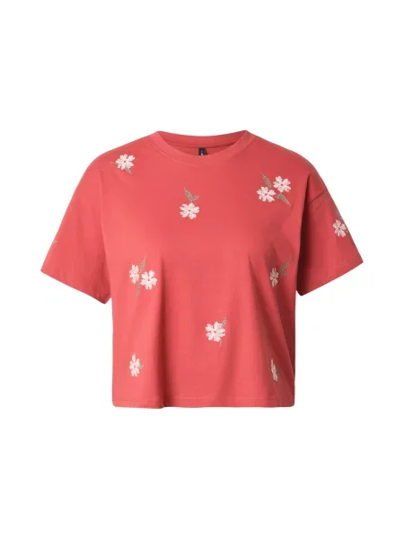 ONLY Tricou ONLGIA verde pastel / roz / roșu alb