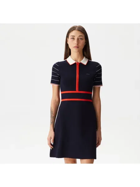 Lacoste Sukienka Lacoste granatowa