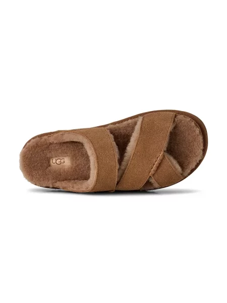 Замшевые шлепанцы Ugg с ремешками
