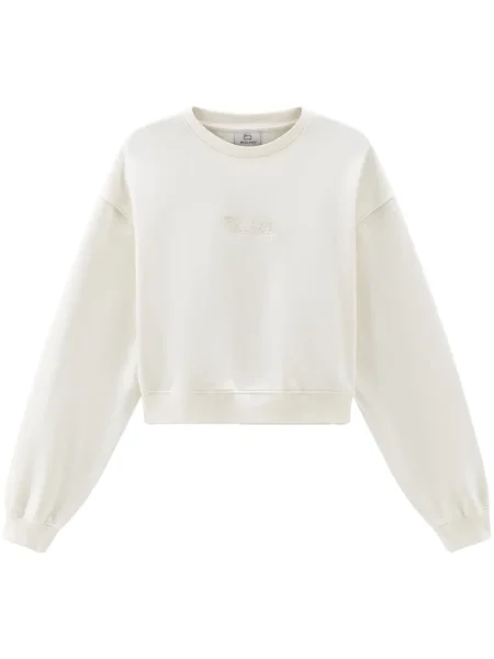 Hanorac Woolrich cu broderie alb