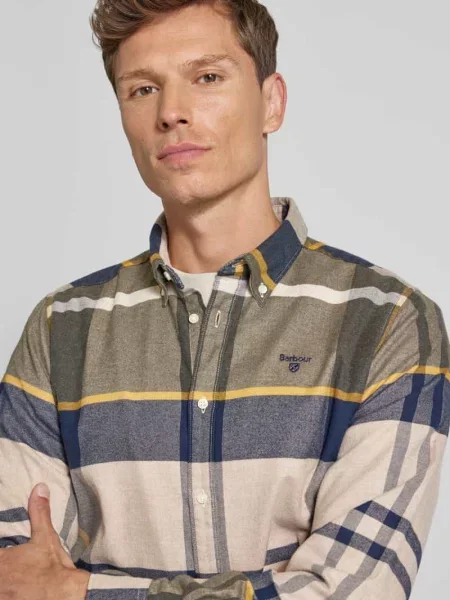 Barbour Koszula Iceloch Tailored Fit zielony