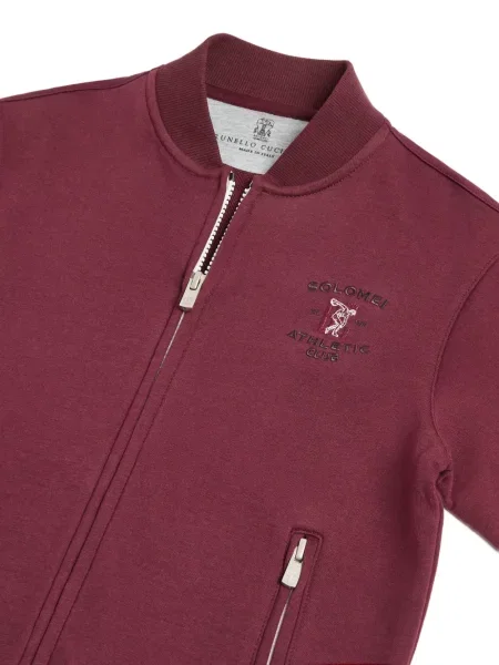 Kurtka bomber dziecięcy Brunello Cucinelli czerwony