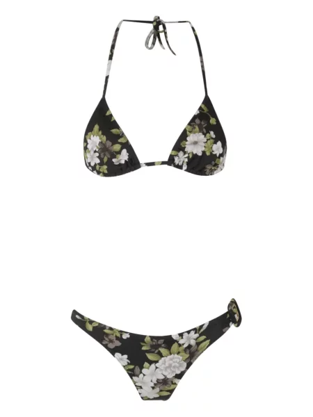 Bikini Tom Ford cu model floral cu imagine negru