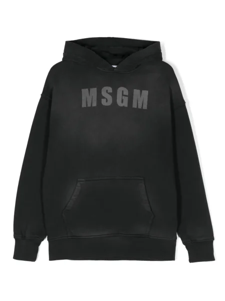 Bluza z kapturem dziecięca Msgm czarna