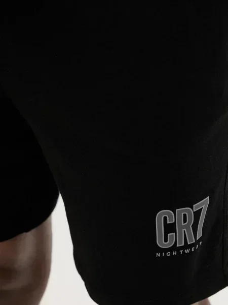 Пижама Cr7 Cristiano Ronaldo с принтом черная