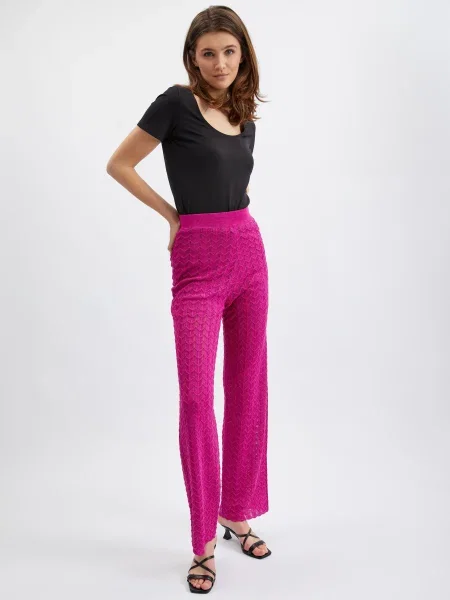 Pantaloni chino Orsay roz