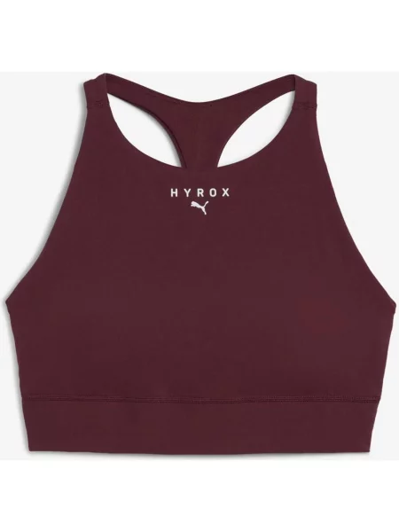 Biustonosz Puma x HYROX SHAPELUXE ciemnoczerwony XL czerwony