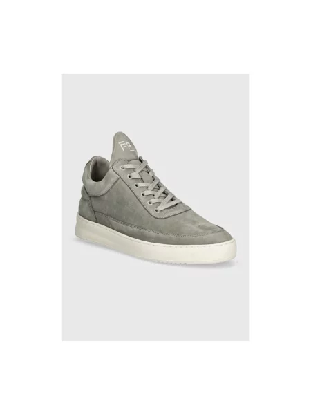 Sneakersy Filling Pieces skórzane szare