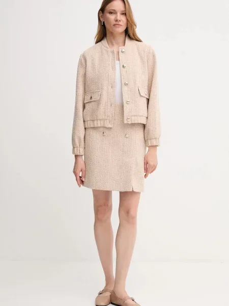 Куртка-бомбер з домішкою вовни Joop! перехідна бежевий