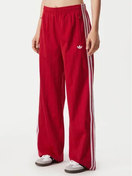 Παντελόνια adidas Pinstripe Firebird Loose Trackpant Team Victory Red/ White/ Team Victory Red L λευκό