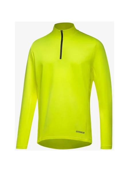 Koszulka GOREWEAR Everyday Mid Quarter Zip długi rękaw neonowa M żółta