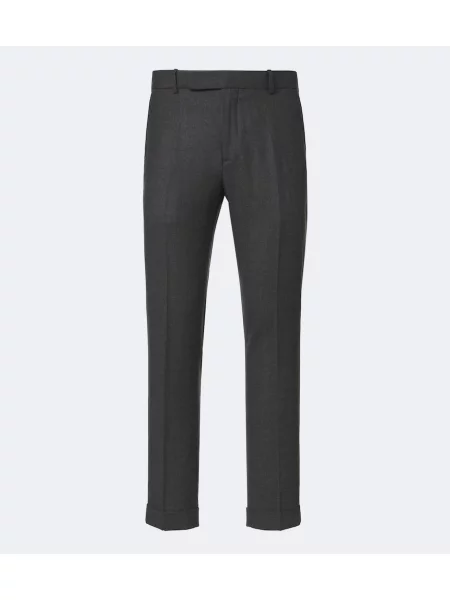 Pantaloni Polo Ralph Lauren de lână gri
