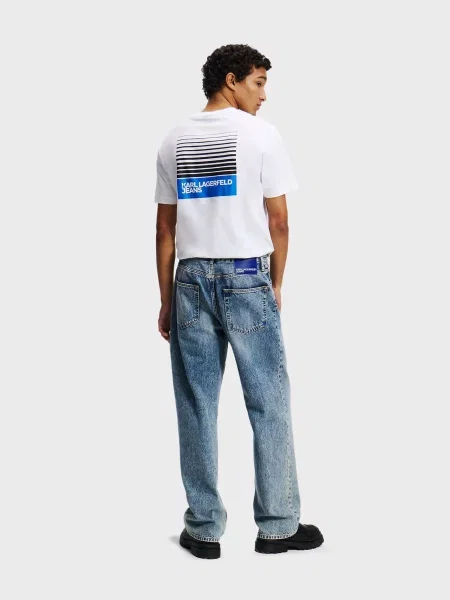 Прямі джинси Karl Lagerfeld Jeans синій