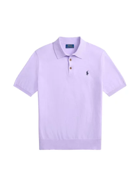 Polo Ralph Lauren Koszulki Mężczyzna L Polo fioletowy