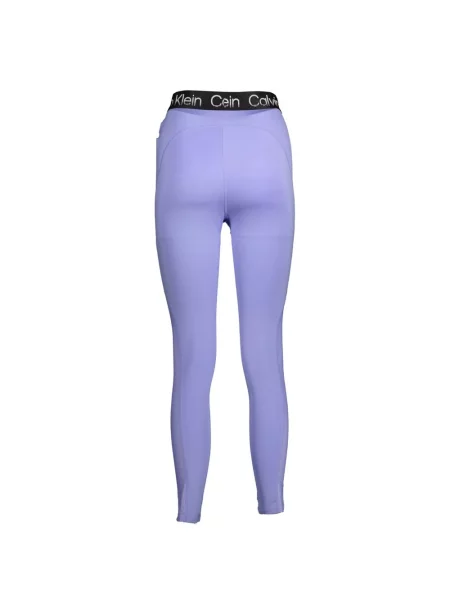 Legginsy Calvin Klein fioletowe