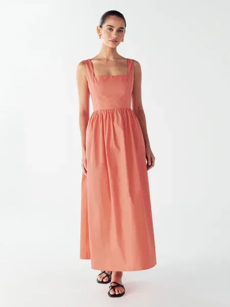 Willa Rochie SAZ DRESS piersică portocaliu