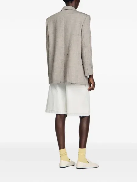 Marynarka Sandro w kwiatki szara