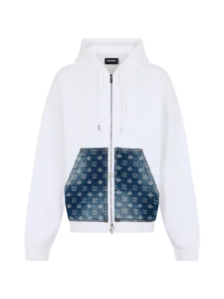 Hanorac cu glugă Dsquared2 alb