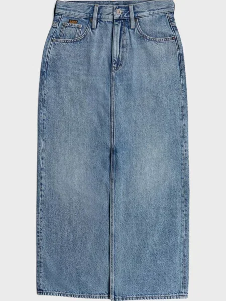 Джинсова спідниця G-star Raw синя