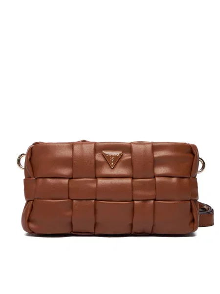 Guess Τσάντα Marion Mini καφέ