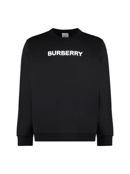 Bluza Burberry z nadrukiem z dekoltem w kształcie litery U czarna