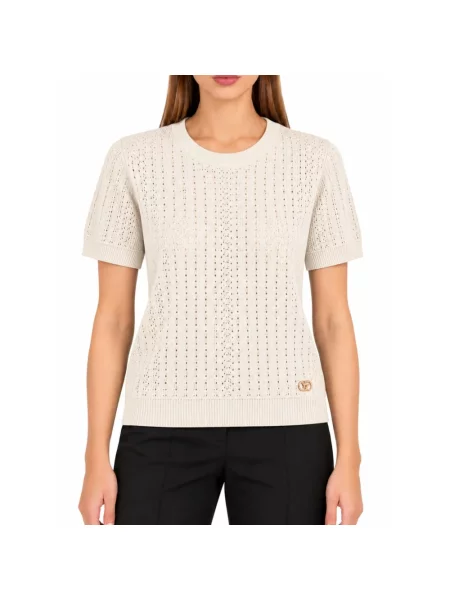 Dzianinowy sweter Yes Zee beżowy
