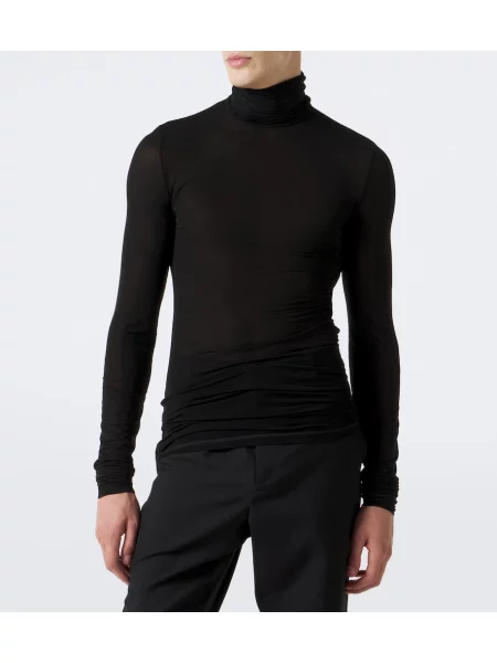 Heláncă Saint Laurent din jerseu negru