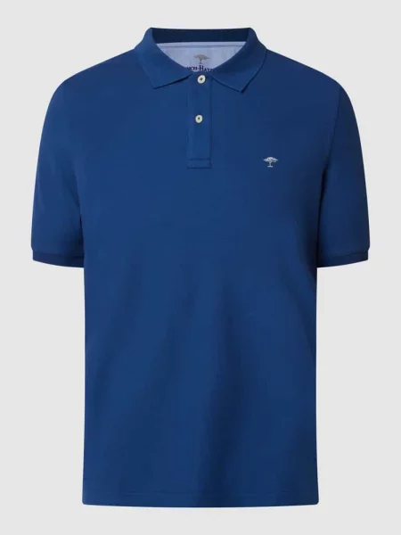 Koszulka polo z bawełny Supima® Fynch-hatton granatowe