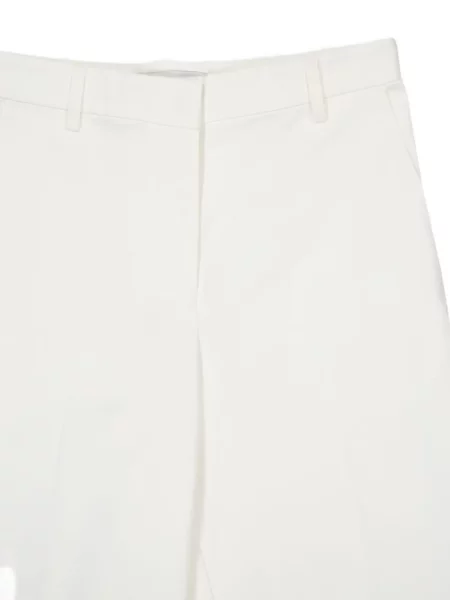 Pantaloni Matteau din țesătură twill alb