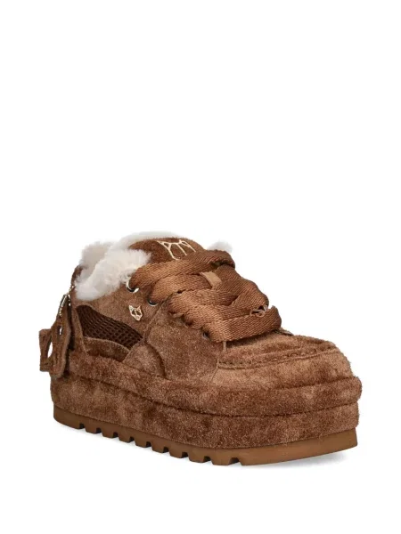 Sneakerși Naked Wolfe cu platformă maro