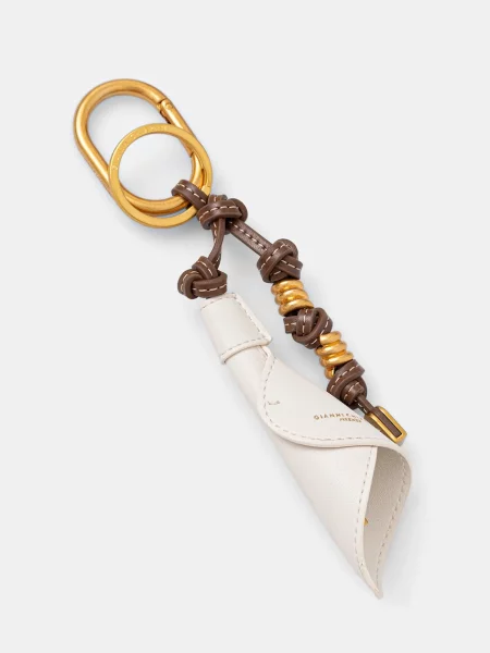 Usnjen obesek za ključe Gianni Chiarini bež