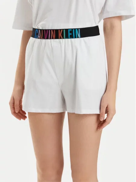 Szövet pizsama Calvin Klein Underwear fehér