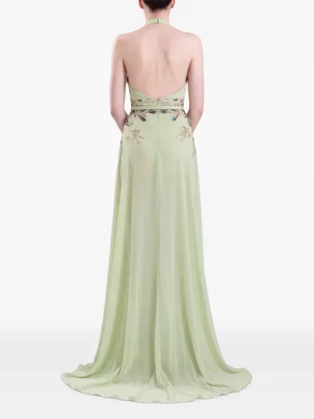 Rochie de seară Saiid Kobeisy cu gât halter verde