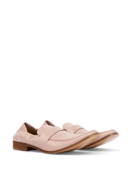 Iš natūralios odos dirželis balerinos Mm6 Maison Margiela rožinė