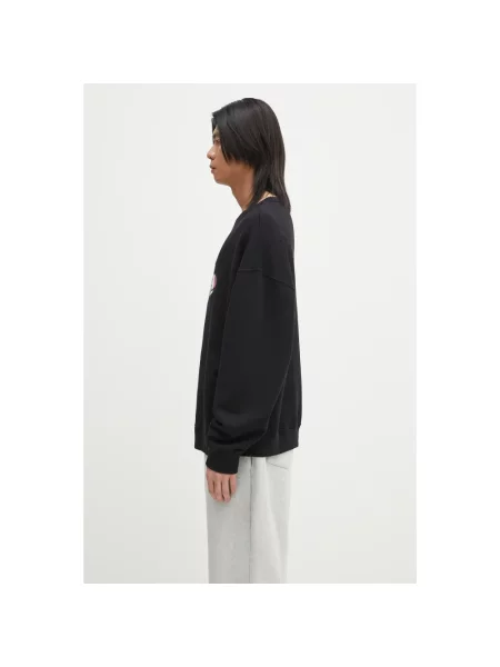 Fiorucci bluza Curly Lollipop Logo Relaxed Fit Sweatshirt z nadrukiem czarny