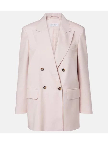 Sacou Max Mara de lână roz