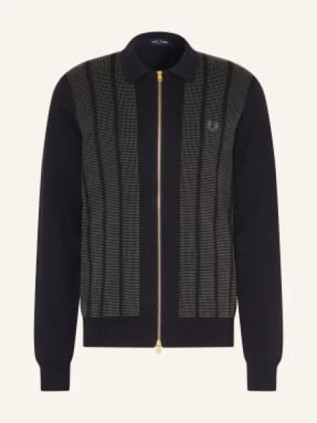 Fred Perry Kardigan schwarz czarny