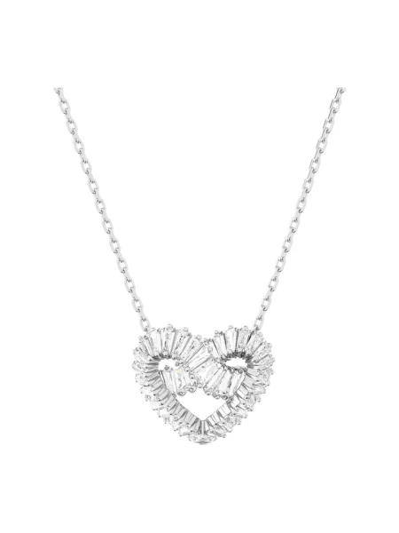 Naszyjnik Swarovski w serca biały