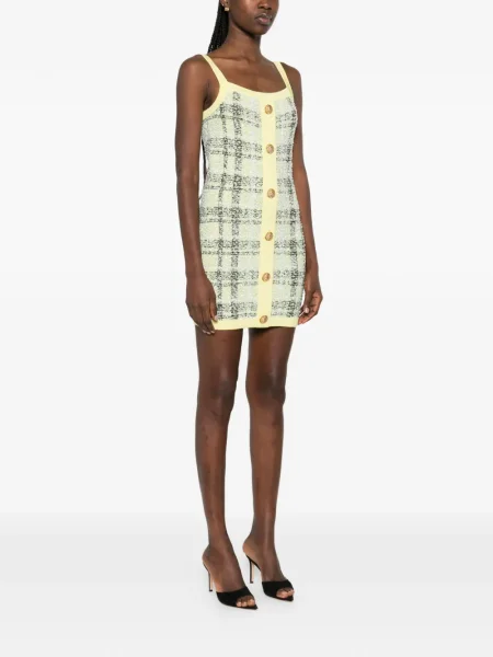 Rochie mini Balmain de costum galben