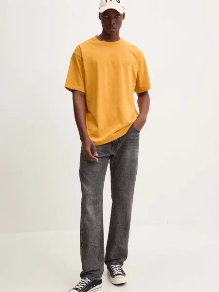 Levi's t-shirt zielony wzorzysty żółta