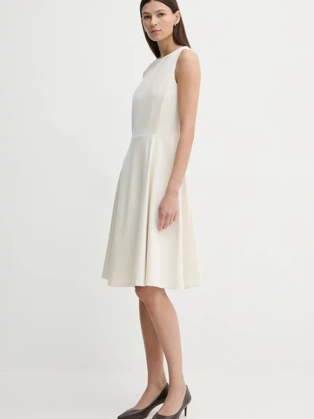 Сукня Lauren Ralph Lauren mini розкльошена бежевий