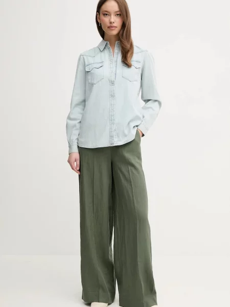 United Colors of Benetton srajca denim modra