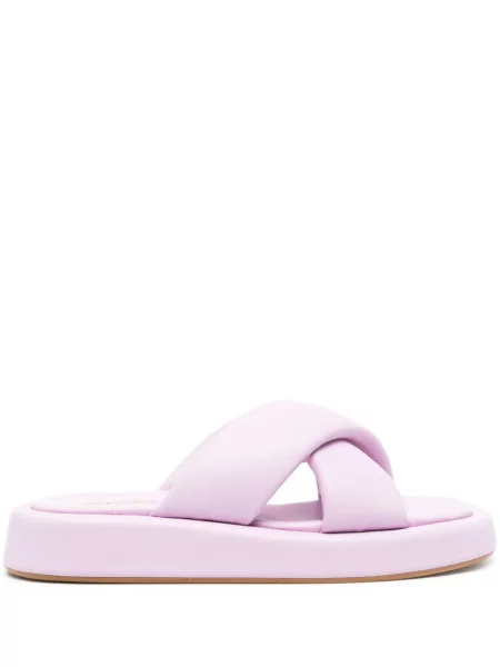 Sandale Vamsko din piele violet