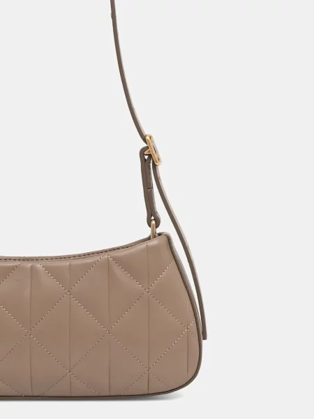 Calvin Klein Táska Quilted Sm Shoulder Bag bézs