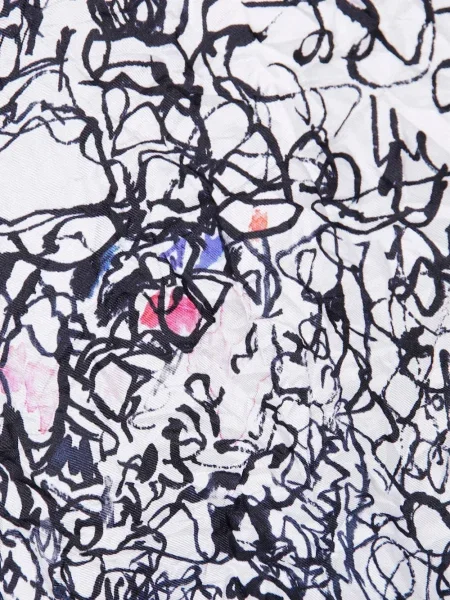 Jedwabna bluzka Daniela Gregis z nadrukiem biała