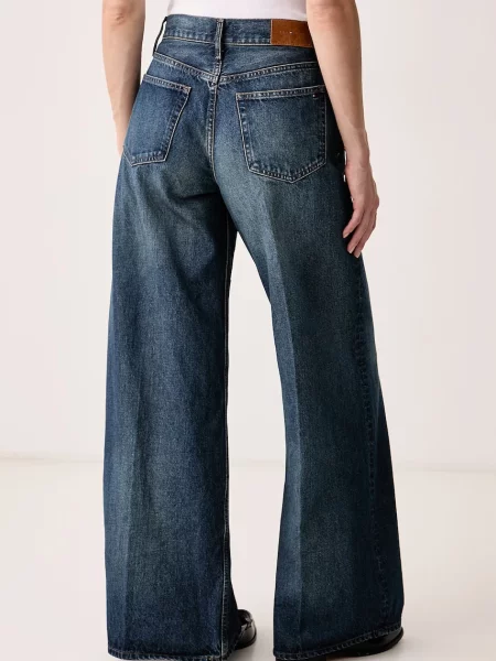 Tommy Hilfiger jeansy wide leg niebieskie